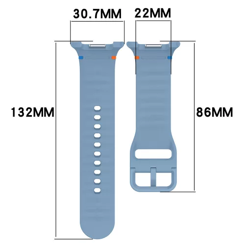 Techsuit - Watchband (W079) - Samsung Galaxy Watch8 40mm/Watch8 44mm/Watch8 Classic/Watch9 40mm/Watch9 44mm - Autumn Sienna