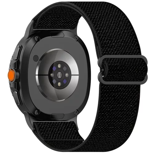 Techsuit - Watchband (W080) - Samsung Galaxy Watch8 40mm/Watch8 44mm/Watch8 Classic/Watch9 40mm/Watch9 44mm - Black