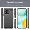 Techsuit - Carbon szilikon tok - Honor X6c - Fekete