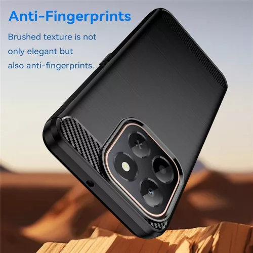 Techsuit - Carbon szilikon tok - Honor X6c - Fekete