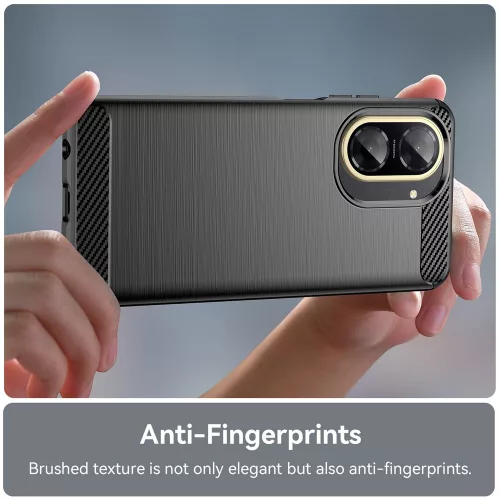 Techsuit - Carbon szilikon tok - Xiaomi Redmi A5 4G (Regional) - Fekete