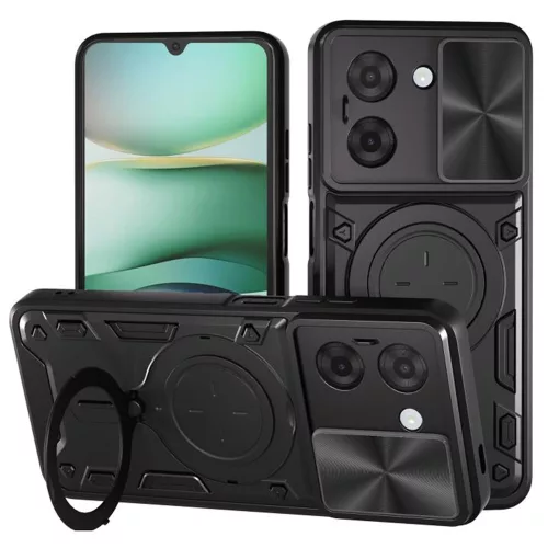 Techsuit - CamGuard Pro ütésálló tok - Xiaomi Redmi A5 4G (Regional) - Fekete