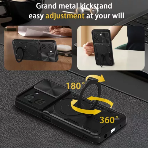 Techsuit - CamGuard Pro ütésálló tok - Xiaomi Redmi A5 4G (Regional) - Fekete