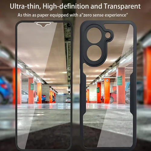 Techsuit - ColorVerse 360 tok kijelzővédővel - Xiaomi Redmi A5 4G (Regional) - Fekete