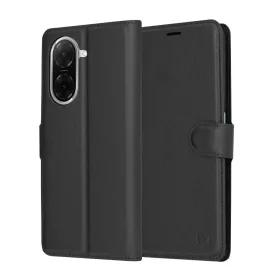   Techsuit - Leather Folio kinyitható tok - Xiaomi Redmi A5 4G (Regional) - Fekete