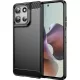 Techsuit - Carbon szilikon tok - Motorola Moto G56 - Fekete