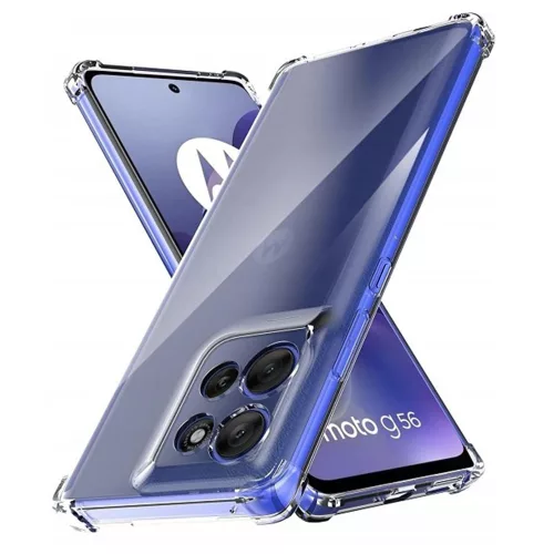 Techsuit - Shockproof Átlátszó Ütésálló Szilikon tok - Motorola Moto G56 - Átlátszó