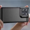 Techsuit - Carbon szilikon tok - Motorola Moto G86 - Fekete