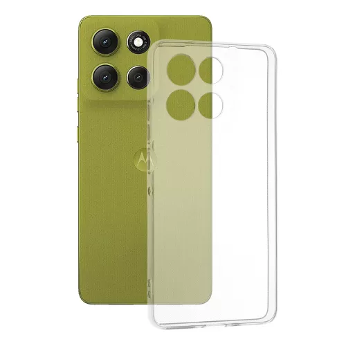 Techsuit - Clear Silicone tok - Motorola Moto G86 - Átlátszó