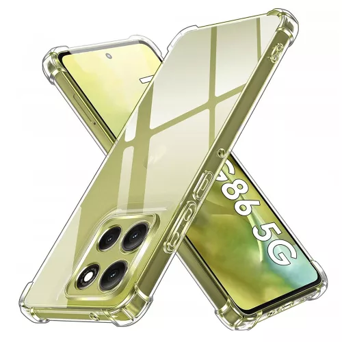 Techsuit - Shockproof Átlátszó Ütésálló Szilikon tok - Motorola Moto G86 - Átlátszó