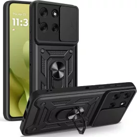   Techsuit - CamShield ütésálló tok - Motorola Moto G86 - Fekete