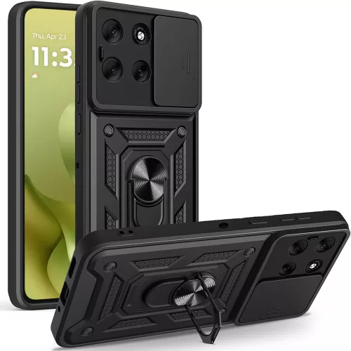 Techsuit - CamShield ütésálló tok - Motorola Moto G86 - Fekete