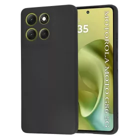   Techsuit - SoftFlex szilikon tok - Motorola Moto G86 - Fekete