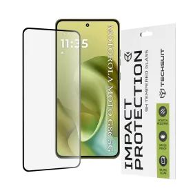   Techsuit - 111D Full Cover / Full Gliue üvegfólia - Motorola Moto G86 / Moto G86 Power - Fekete
