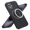 Techsuit - Aramid Fiber MagSafe tok - iPhone 16 - Fekete