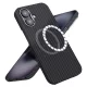 Techsuit - Aramid Fiber MagSafe tok - iPhone 16 - Fekete