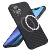 Techsuit - Aramid Fiber MagSafe tok - iPhone 17 - Fekete