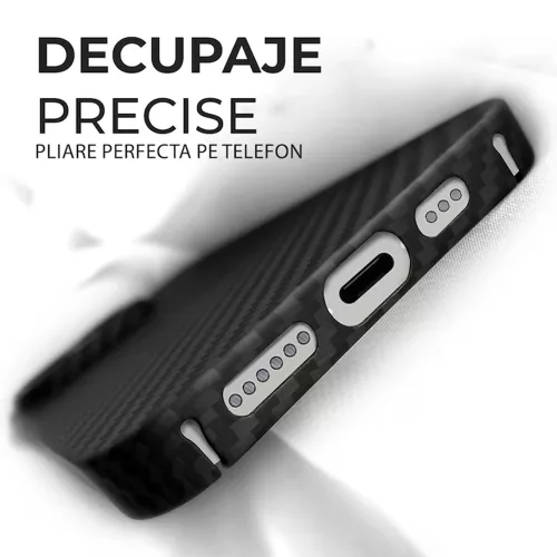 Techsuit - Aramid Fiber MagSafe tok - iPhone 17 Pro - Fekete