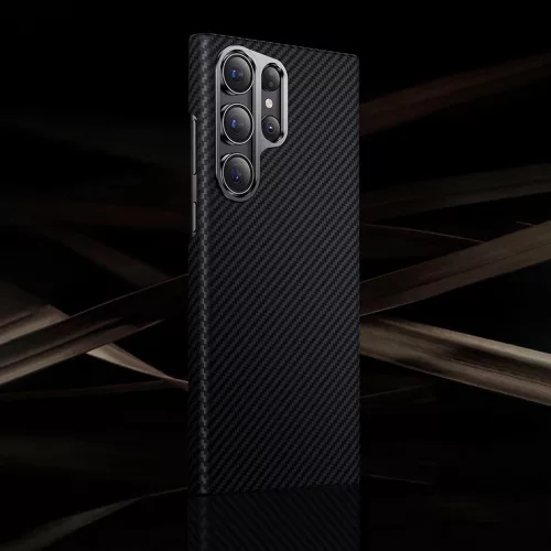 Techsuit - Aramid Fiber MagSafe tok - Samsung Galaxy S24 Ultra - Fekete