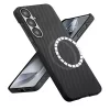 Techsuit - Aramid Fiber MagSafe tok - Samsung Galaxy S25 - Fekete