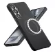 Techsuit - Aramid Fiber MagSafe tok - Samsung Galaxy S25 - Fekete