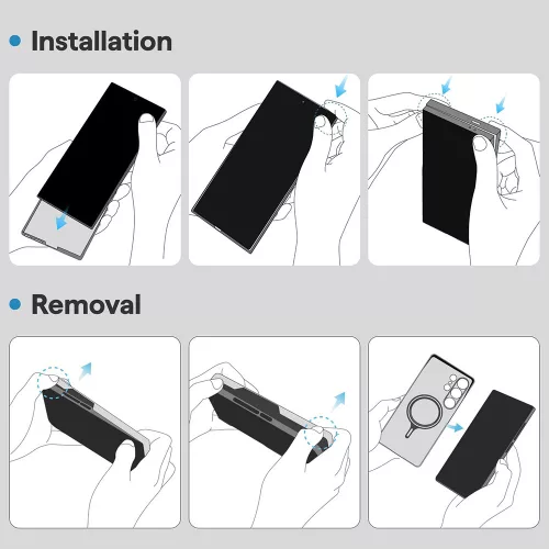 Techsuit - Aramid Fiber MagSafe tok - Samsung Galaxy S25 - Fekete