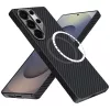 Techsuit - Aramid Fiber MagSafe tok - Samsung Galaxy S25 Ultra - Fekete
