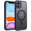 Techsuit - PureFrost MagSafe Ütésálló tok - iPhone 11 - Matt fekete