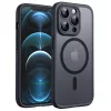 Techsuit - PureFrost MagSafe Ütésálló tok - iPhone 12 Pro Max - Matt fekete