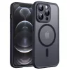 Techsuit - PureFrost MagSafe Ütésálló tok - iPhone 12 Pro - Matt fekete