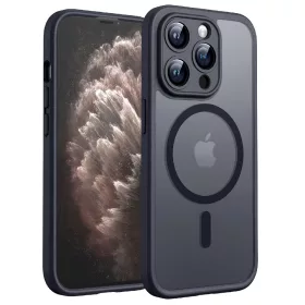   Techsuit - PureFrost MagSafe Ütésálló tok - iPhone 11 Pro - Matt fekete