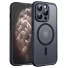 Techsuit - PureFrost MagSafe Ütésálló tok - iPhone 11 Pro - Matt fekete
