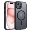 Techsuit - PureFrost MagSafe Ütésálló tok - iPhone 15 - Matt fekete