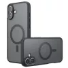 Techsuit - PureFrost MagSafe Ütésálló tok - iPhone 16 - Matt fekete