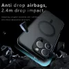 Techsuit - PureFrost MagSafe Ütésálló tok - iPhone 16 Pro - Matt fekete