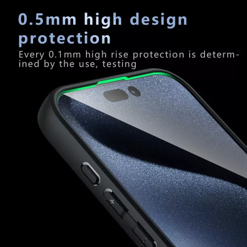 Techsuit - PureFrost MagSafe Ütésálló tok - iPhone 16 Pro Max - Matt fekete
