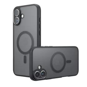   Techsuit - PureFrost MagSafe Ütésálló tok - iPhone 17 - Matt fekete