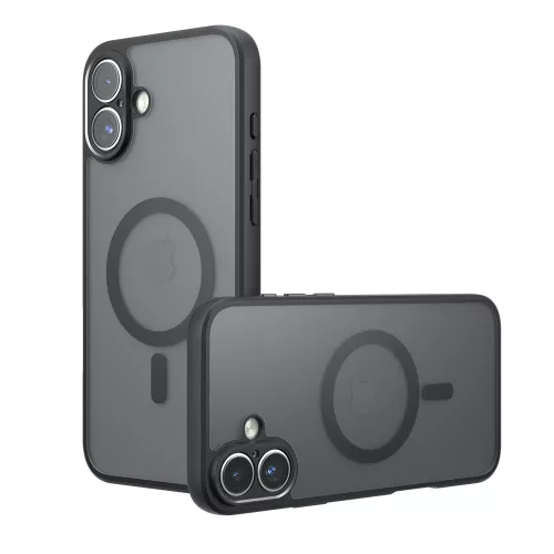 Techsuit - PureFrost MagSafe Ütésálló tok - iPhone 17 - Matt fekete