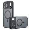 Techsuit - PureFrost MagSafe Ütésálló tok - iPhone 17 Pro Max - Matt fekete