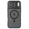 Techsuit - PureFrost MagSafe Ütésálló tok - iPhone 17 Pro Max - Matt fekete