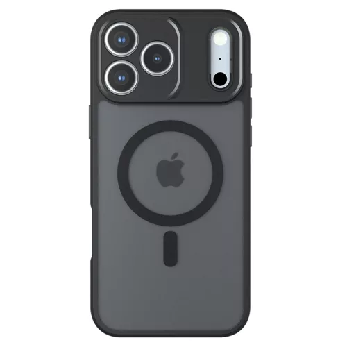 Techsuit - PureFrost MagSafe Ütésálló tok - iPhone 17 Pro Max - Matt fekete
