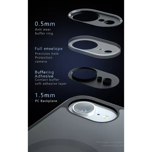 Techsuit - PureFrost MagSafe Ütésálló tok - Samsung Galaxy A54 - Matt fekete