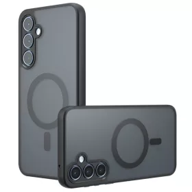   Techsuit - PureFrost MagSafe Ütésálló tok - Samsung Galaxy A35 5G - Matt fekete