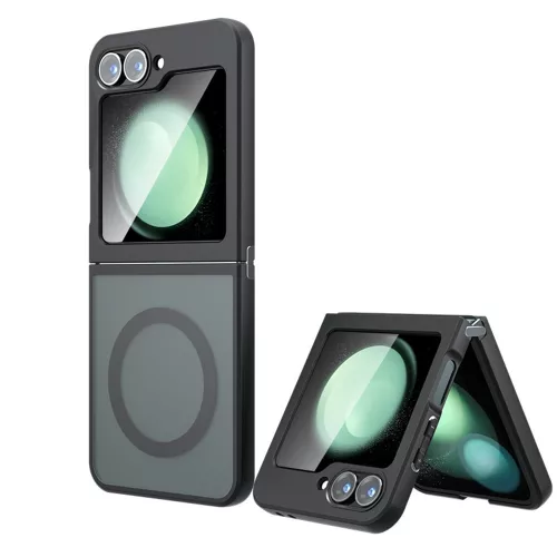 Techsuit - PureFrost MagSafe Ütésálló tok - Samsung Galaxy Z Flip6 / Flip7 FE - Matt fekete