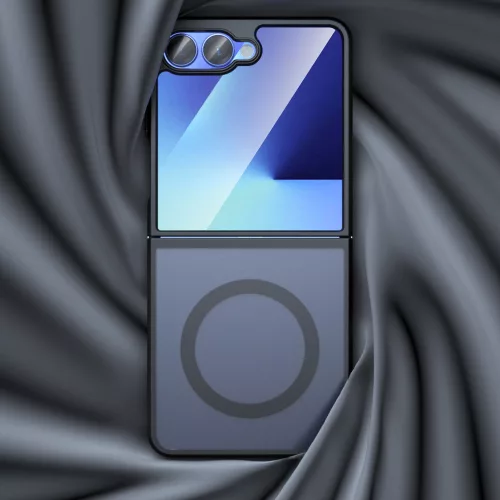 Techsuit - PureFrost MagSafe Ütésálló tok - Samsung Galaxy Z Flip7 - Matt fekete
