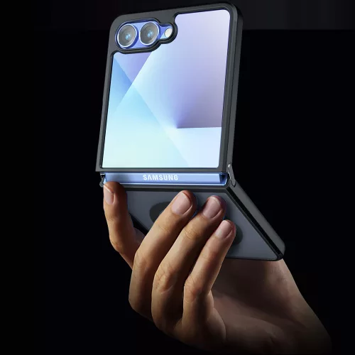 Techsuit - PureFrost MagSafe Ütésálló tok - Samsung Galaxy Z Flip7 - Matt fekete