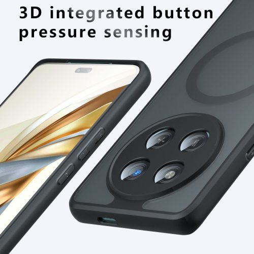 Techsuit - PureFrost MagSafe Ütésálló tok - Honor Magic7 Lite / X9c - Matt fekete