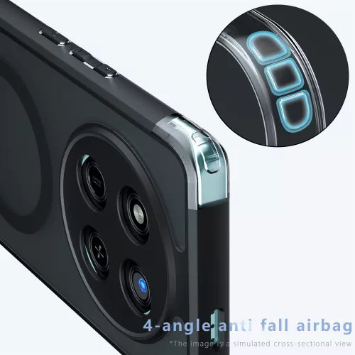 Techsuit - PureFrost MagSafe Ütésálló tok - Honor 400 Pro - Matt fekete