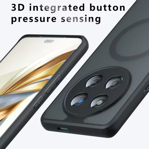 Techsuit - PureFrost MagSafe Ütésálló tok - Honor 400 Pro - Matt fekete