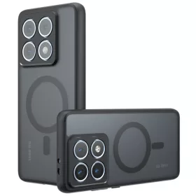   Techsuit - PureFrost MagSafe Ütésálló tok - Xiaomi 14T Pro - Matt fekete